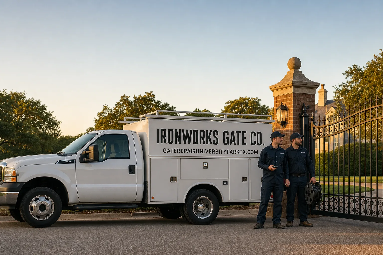 Gate Installation in University Park, TX | Ironworks Gate Co.